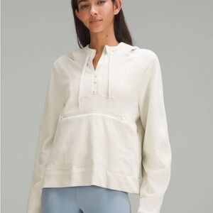Lululemon Bone Textured Half-Zip Hoodie
